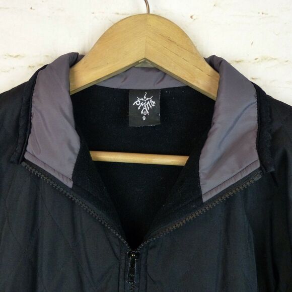 prAna Jacket Womens S Black Full Zip Fleece Line Lightweight Coat Gorpcore FLAW - Picture 5 of 15